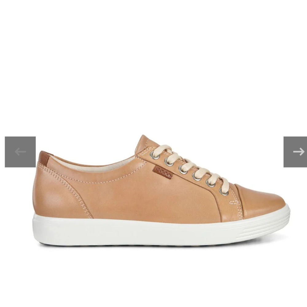 Ecco Soft 7 Leather Sneaker - Powder (beige) size 11/42